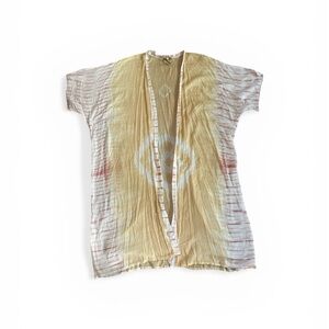Sunshine Tie-Dye Open Front Kimono